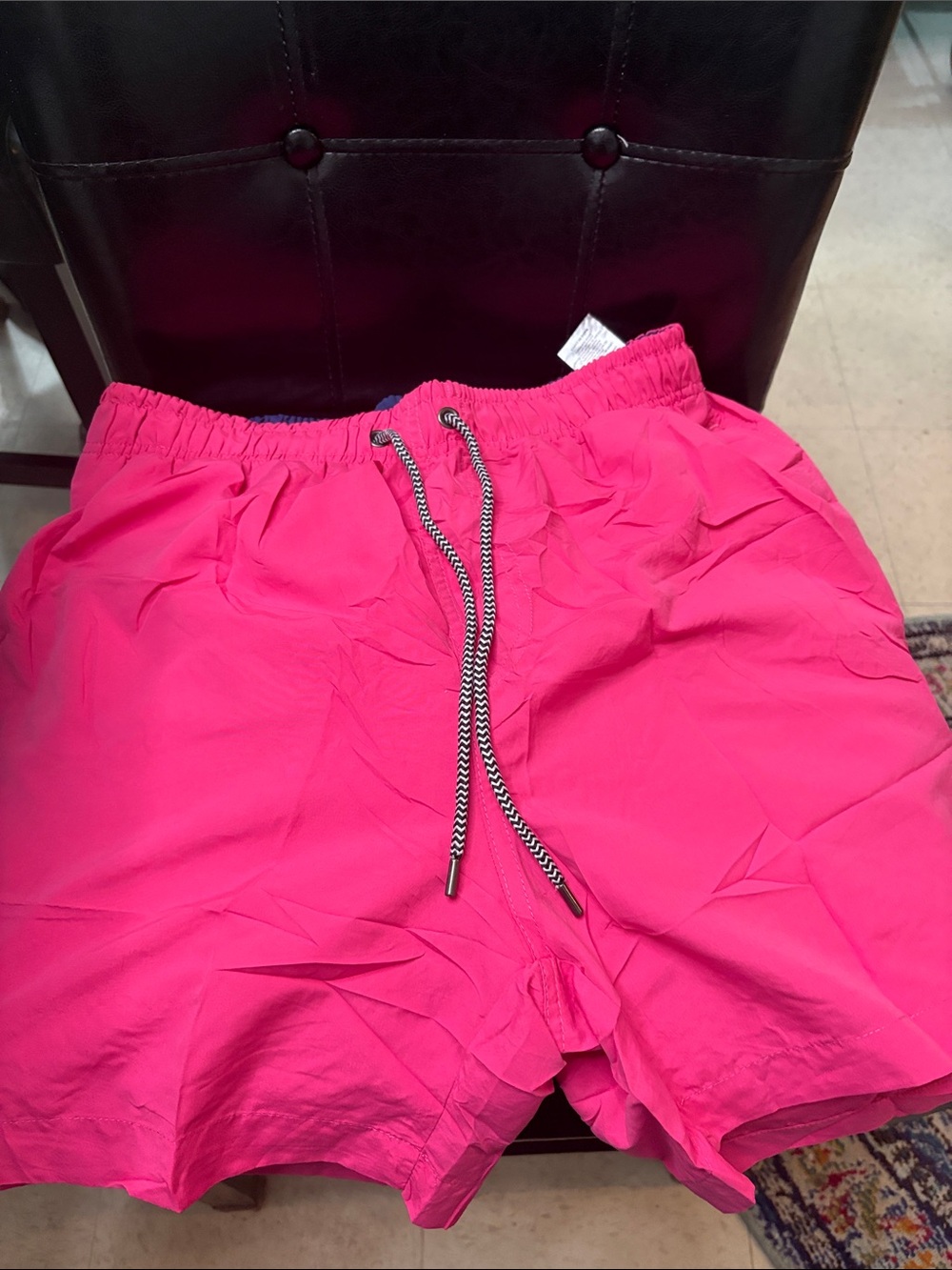 Mens pink swim trunks new
